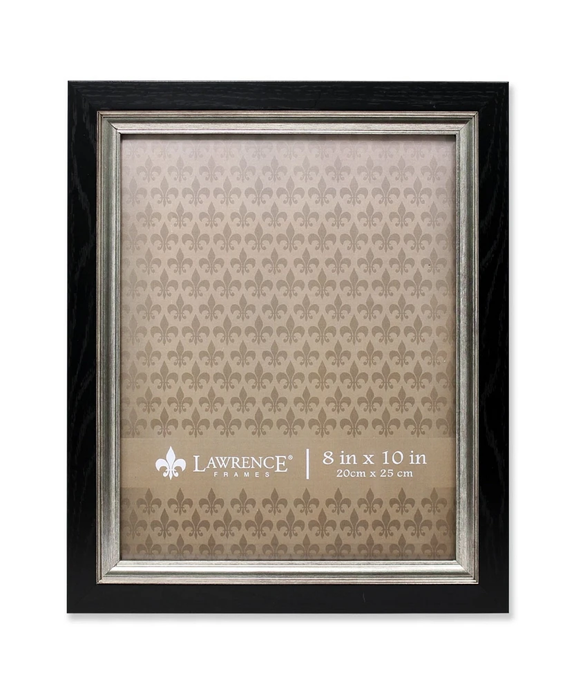 Lawrence Frames Black with Burnished Silver Inner - 8" x 10"