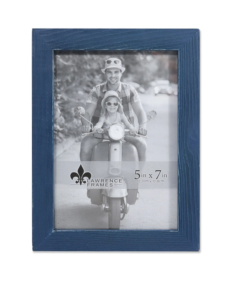 Lawrence Frames Charlotte Weathered Navy Blue Wood Picture Frame