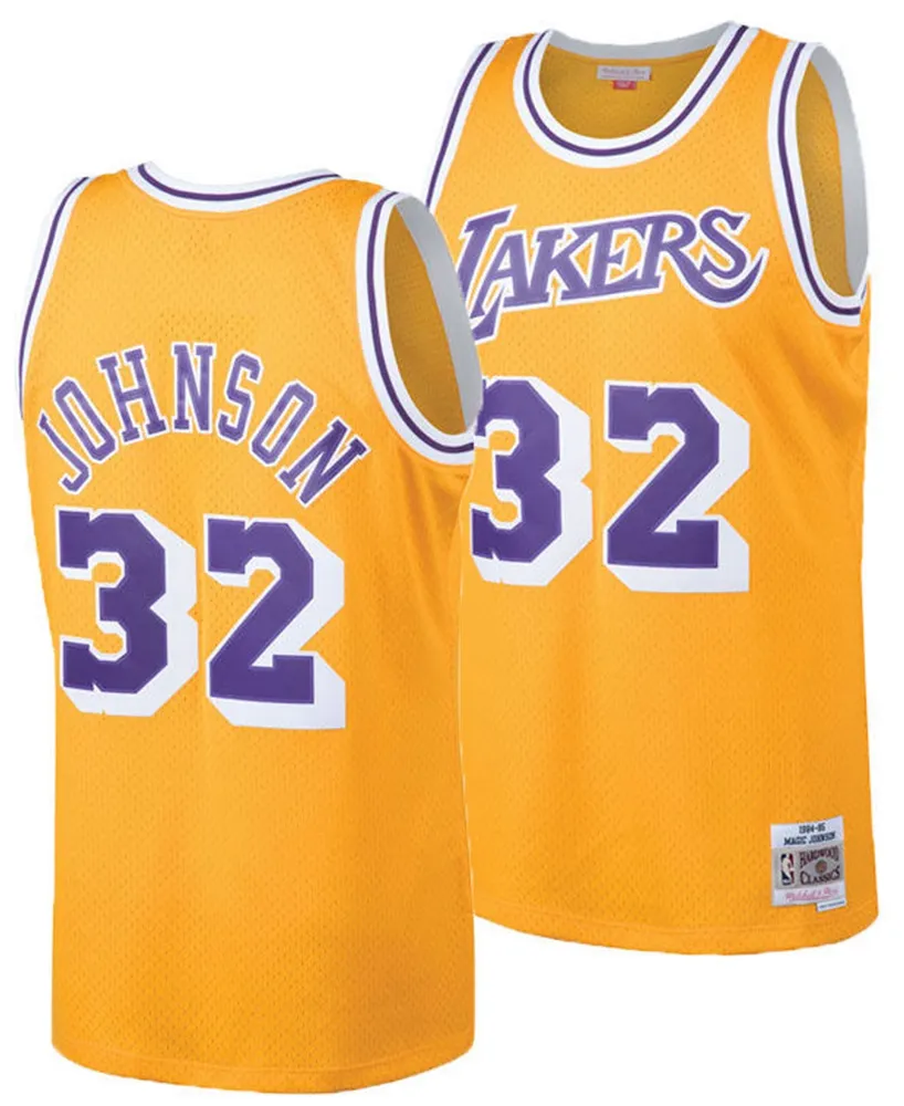Mitchell & Ness Big Boys Magic Johnson Los Angeles Lakers Hardwood Classic Swingman Jersey