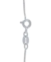 Diamond Mom Paw-Print 18" Pendant Necklace (1/10 ct. t.w.) in Sterling Silver and 14k Rose Gold Over Sterling Silver