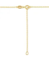 Diamond "Glamama" 18" Pendant Necklace (1/10 ct. t.w.) in 14k Gold Over Sterling Silver