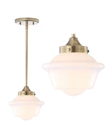 Jonathan Y Kurtz 7.2" Adjustable Drop Led Pendant