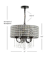 Jonathan Y Reese 17" Adjustable Led Drop Pendant