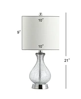 Jonathan Y Playa 21" Glass Led Table Lamp