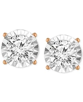 TruMiracle Diamond Stud Earrings (1-1/4 ct. t.w.) 14k White, Yellow or Rose Gold