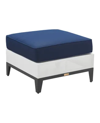 Tommy Hilfiger Hampton Outdoor Ottoman with Cushion