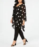 Anne Klein Plus Size Chiffon Kimono