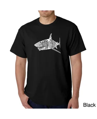 La Pop Art Mens Word T-Shirt - Shark Species