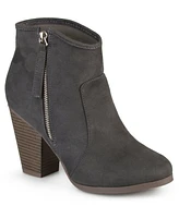 Journee Collection Women's Link Western Zipper Ankle Booties