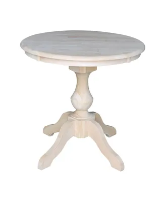 International Concepts 30" Round Top Pedestal Table- 28.9"H