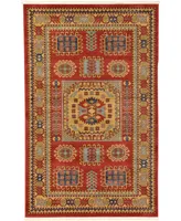 Bayshore Home Harik Har6 Red 5' x 8' Area Rug