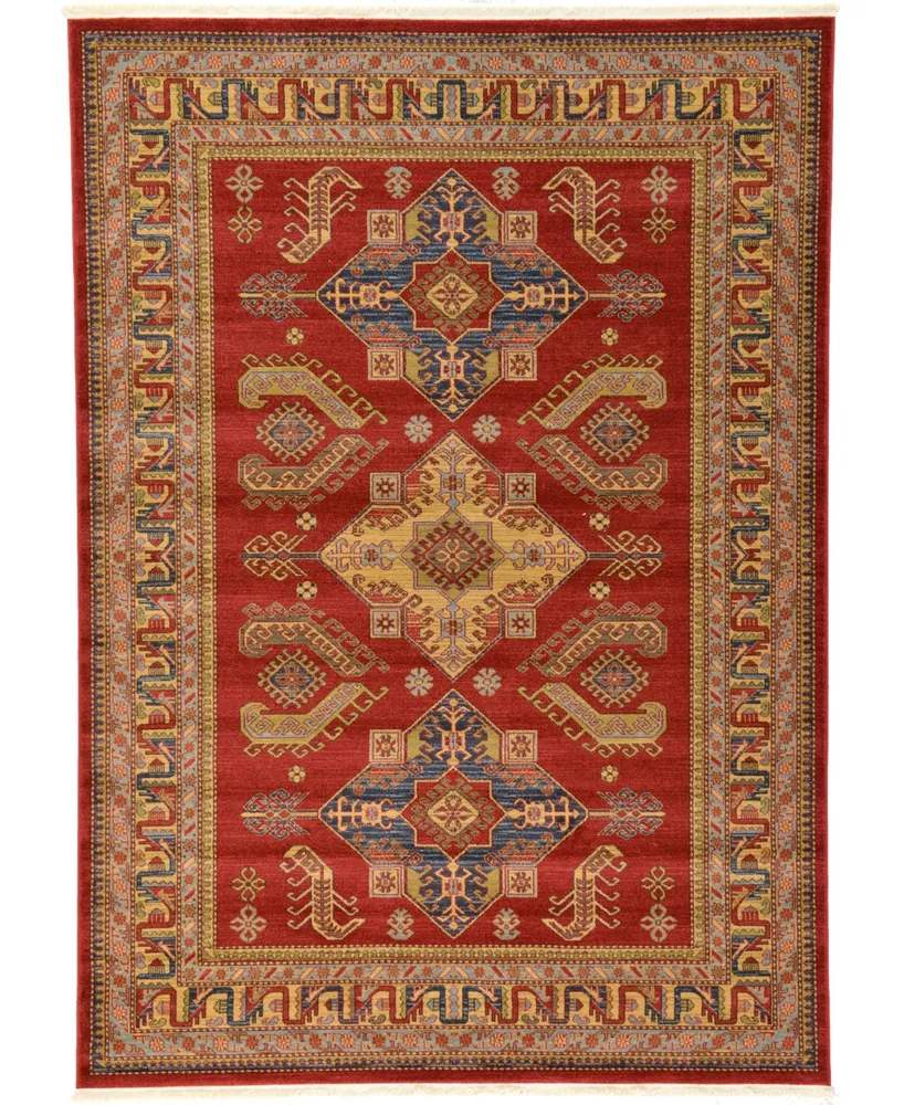 Bayshore Home Harik Har5 Red 7' x 10' Area Rug