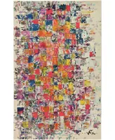 Bayshore Home Newwolf New3 Multi 5' x 8' Area Rug