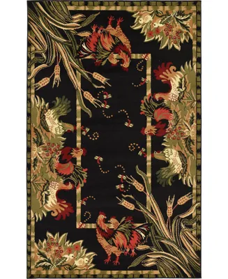 Bayshore Home Roost Roo1 5' x 8' Area Rug