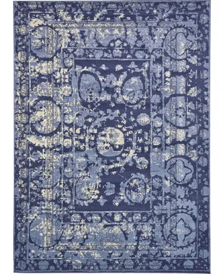 Bayshore Home Aldrose Ald3 Blue 8' x 11' 4" Area Rug