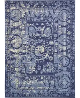 Bayshore Home Aldrose Ald3 Blue 8' x 11' 4" Area Rug