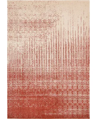 Bayshore Home Lyon Lyo2 Red 8' x 11' 4" Area Rug