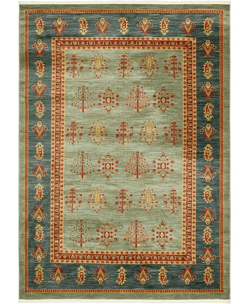 Bayshore Home Ojas Oja2 Light Blue 8' x 11' Area Rug