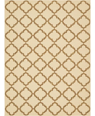 Bayshore Home Outdoor Pashio Pas5 Beige 8' x 11' 4" Area Rug