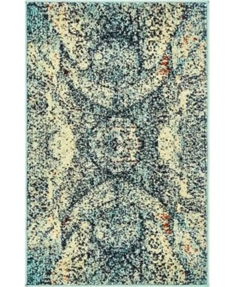 Bayshore Home Brio Bri4 Blue Rug