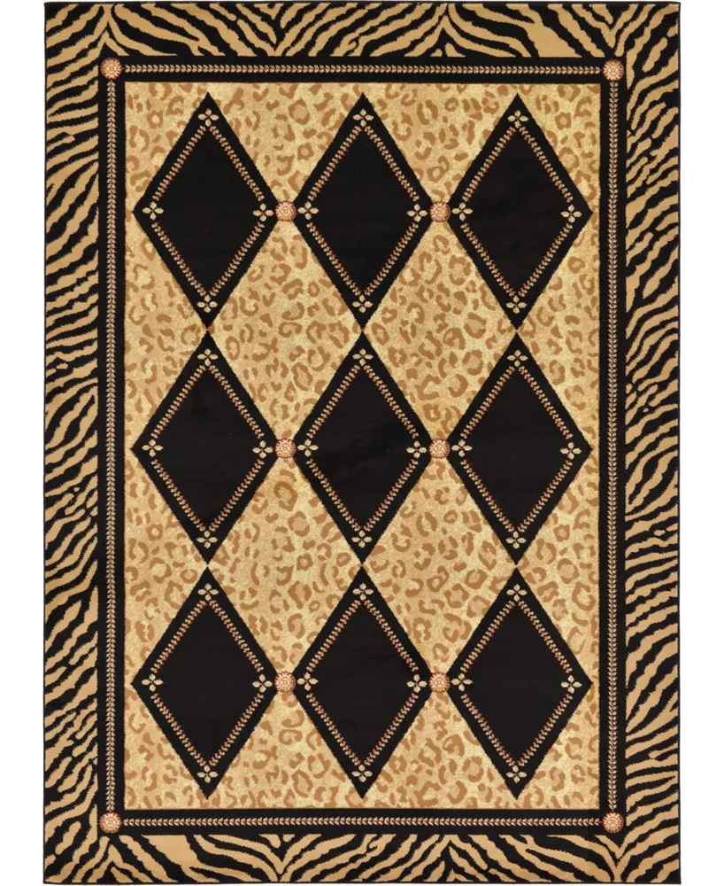 Bayshore Home Maasai Mss6 Light Brown 7' x 10' Area Rug