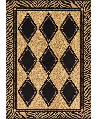 Bayshore Home Maasai Mss6 Light Brown 7' x 10' Area Rug