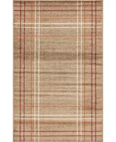 Bayshore Home Jasia Jas13 Light Brown 5' x 8' Area Rug