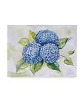 Jean Plout 'Hydrangeas 1' Canvas Art - 19" x 14"