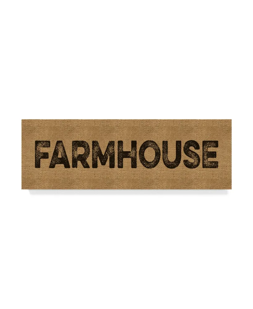 Marcee Duggar 'Farmhouse Burlap' Canvas Art - 24" x 8"