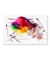 Mako 'Abstract 02' Canvas Art - 47" x 30"