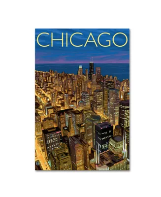 Lantern Press 'Chicago' Canvas Art - 22" x 32"