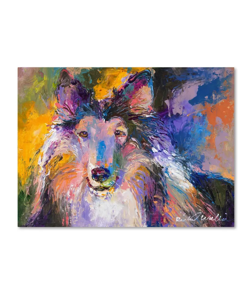 Richard Wallich 'Collie' Canvas Art - 24" x 32"