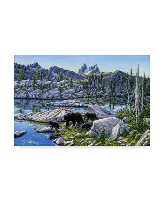 Jeff Tift 'Black Bear' Canvas Art - 22" x 32"