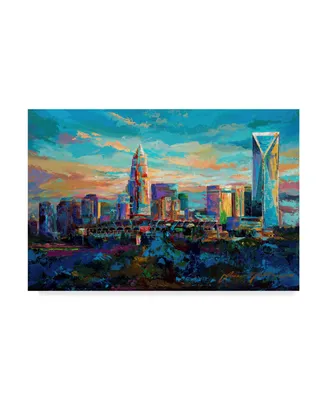 Jace D. Mctier 'The Queen City Charlotte North Carolina' Canvas Art - 32" x 22"