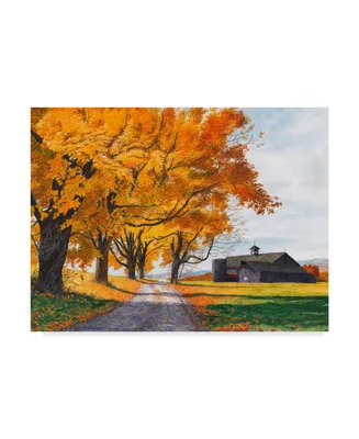 Michael Davidoff 'Golden Maples' Canvas Art - 32" x 24"