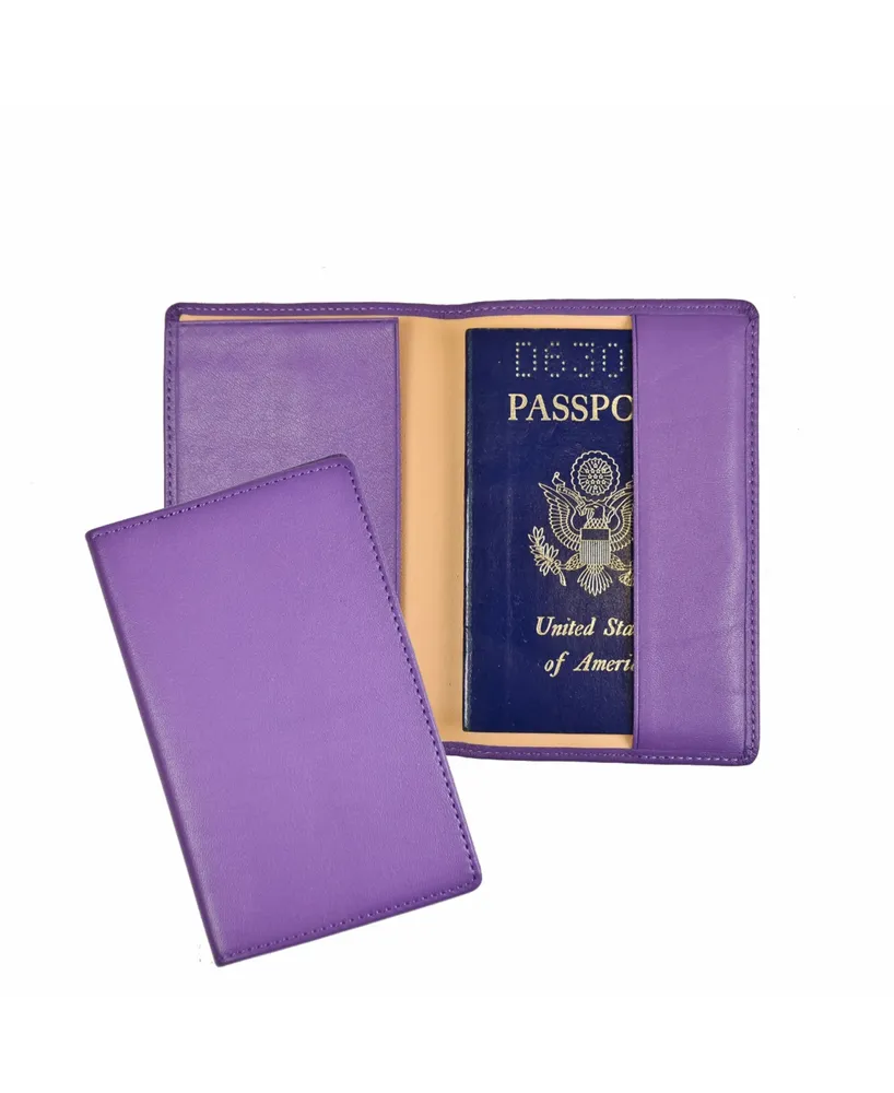 Men's Royce New York Classic Rfid Blocking Passport Case