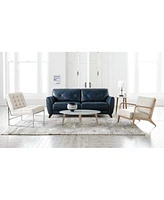 Myia Tufted Back Leather Sofa Collection Created For Macys