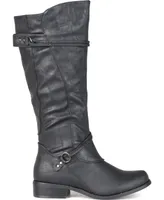 Journee Collection Women's Wide Calf Harley Boot