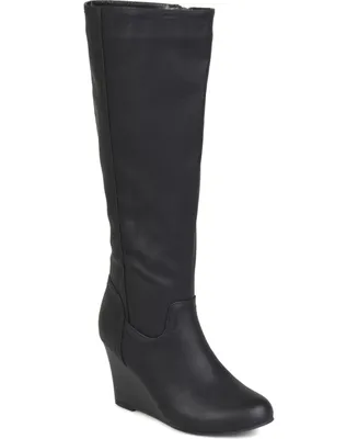 Journee Collection Women's Langly Wedge Boots