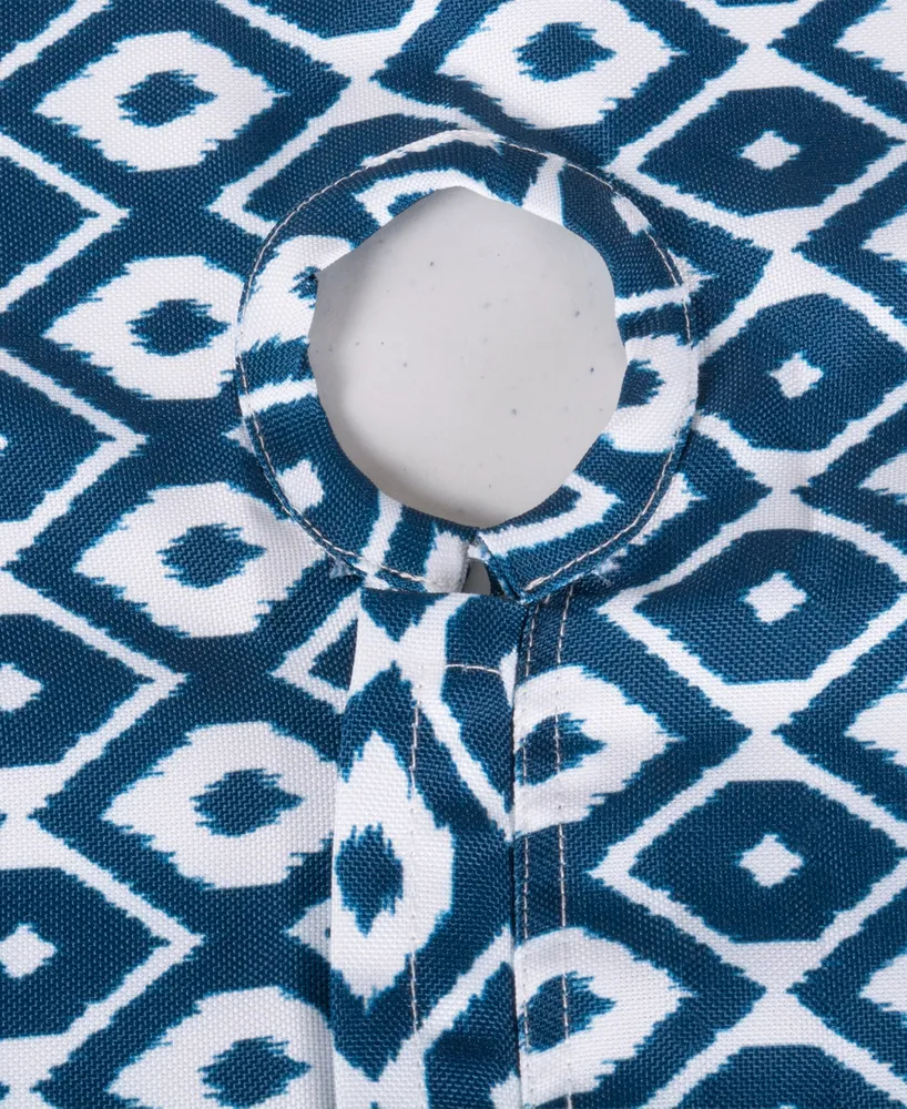 Ikat Outdoor Tablecloth with Zipper 52" Round