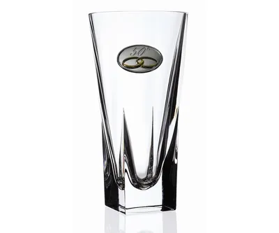 Rcr Fusion Crystal Vase Large with 50th Anniversary Design