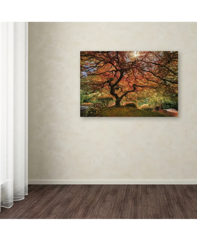 Moises Levy 'The Tree Horizontal' Canvas Art - 12" x 19"