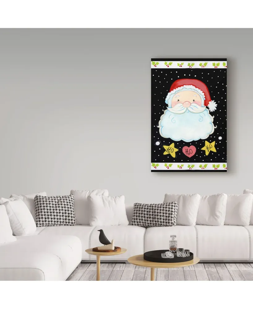 Valarie Wade 'Ho Ho Santa Claus' Canvas Art - 12" x 19"