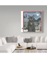 Francien Van Westering 'Halloween Black Cat' Canvas Art - 24" x 24"