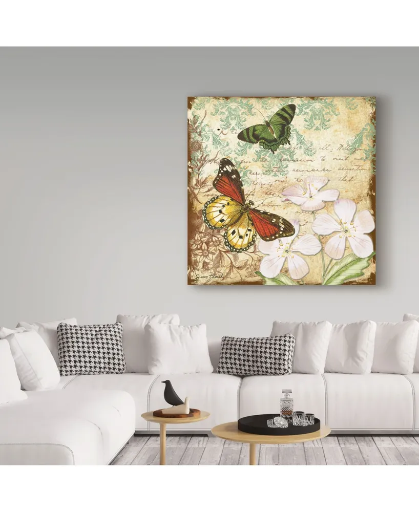 Jean Plout 'Inspirational Butterflies 2' Canvas Art - 14" x 14"