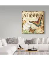 Jean Plout 'Inspirational Butterflies' Canvas Art - 14" x 14"