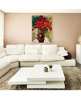 Vincent van Gogh 'Dasies & Poppies' Canvas Art - 35" x 47"
