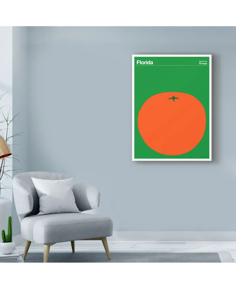 Print Collection - Artist 'Florida Orange' Canvas Art - 18" x 24"