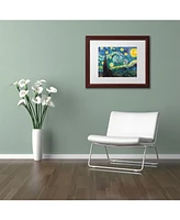 Trademark Fine Art Heavy Duty Wood Frame with White Mat - 16" x 20"