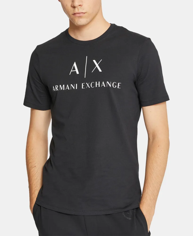 Armani Exchange Slim Fit AX Signature Logo Crew Neck Short Sleeve T-Shirt